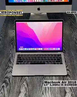 MACBOOK AIR 2018 13” I5 8/256GB EX IBOX MRE92 MULUS ORIGINAL GARANSI