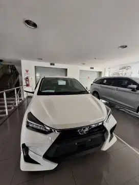 DP 7JT TOYOTA AGYA 1.2 G CVT MATIC 2025 / MANUAL MT KREDIT HITAM PUTIH