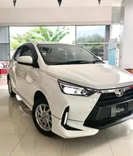 DP 9JT TOYOTA AGYA 1.2 G MATIC CVT 2025 / MANUAL MT KREDIT PUTIH HITAM