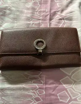 BVLGARI dompet warna coklat