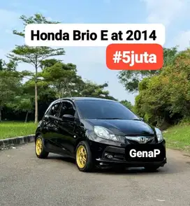Honda BRIO E at 2014 hitam #5juta