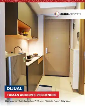 Taman Anggrek Residences Fully Furnished Studio 1 Bed, Middle Floor