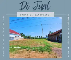 Jual tanah kavling siap bangun di Banyuwangi Tegalsari, kavling 7