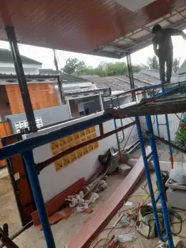 Tukang atap bocor,kanopi,baja ringan,flapon,dak rembes,dinding rembes