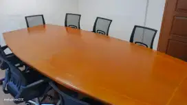Meja Kayu Ruang Meeting + Kursi Kantor