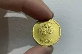 Bagi yang Suka Koleksi uang Kuno Jadul 1 Keping 500 Rupiah Melati