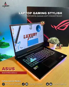 LAPTOP ROG STRIX G512LU CORE I7 NVIDIA GTX 166OTI 6GB SSD RAM SECOND