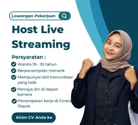 Lowongan Kerja Host Livestream