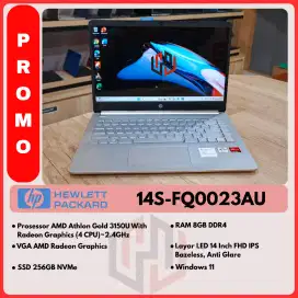 HP 14s-FQ0023AU MULUS LIKE NEW COCOK UNTUK MULTIMEDIA