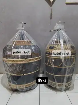 sangkar puter dan kutut rajut