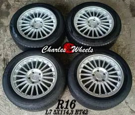 Jual velg + ban hsr r16 5x114,3 grandmax innova ertiga dll
