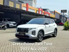 Creta Prime 2 Tone Cash 2023 Nik 2022 Putih Hyundai Ivt