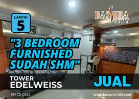 JUAL Apartemen 3 Bedroom SHM Lantai 5 Furnished Bassura City