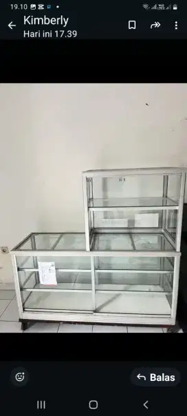Jual lemari kaca