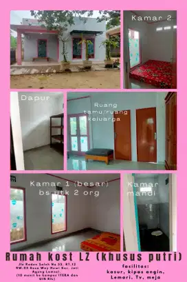 Di kontrakan rumah khusus mahasiswa putri