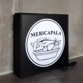 Neon box sign papan nama menu huruf timbul letter aneka reklame advert