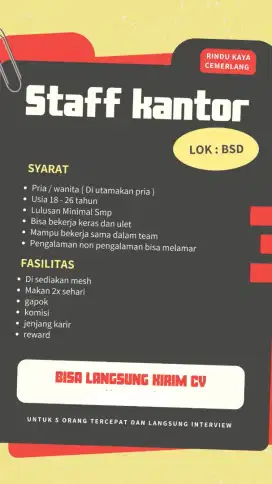 Staff kantor digital