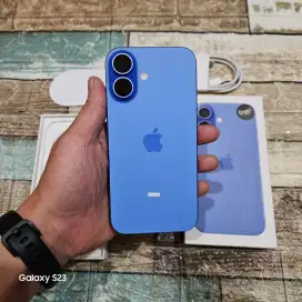 iPhone 16 128 Gb Resmi iBox Likenew Bh 100% Garansi On Juli 2026