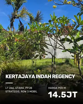Kavling Kertajaya Indah Regency STRATEGIS, ROW 3 MOBIL