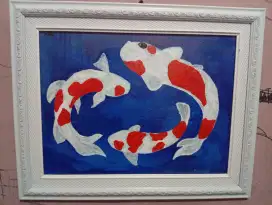 LUKISAN FENGSHUI KOI KARYA RAY
