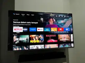 TV TCL 4K LED 55 Inch Dolby Vision Atmos Mulus Kondisi Bagus No Minus