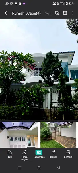 Dijual Rumah di Pondok Cabe Pamulang Tangerang Selatan Banten