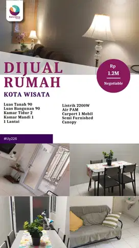 Dijual cepat rumah siap huni di kota wisata cibubur