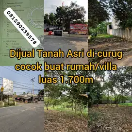 TANAH KEBUN DI CURUG KOTA SERANG COCOK BUAT VILLA RUMAH