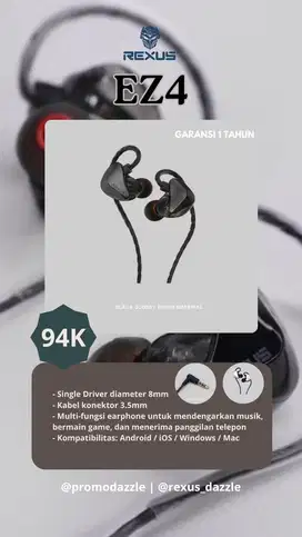 Earphone gaming rexus EZ4