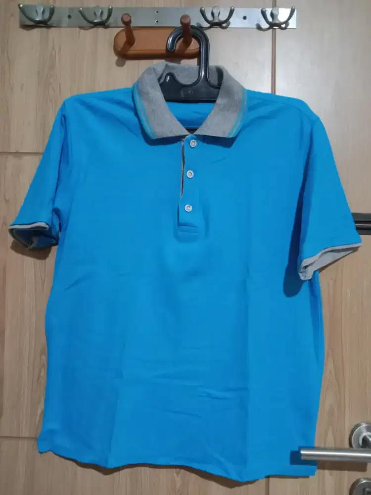 Polo Shirt Blue Grey