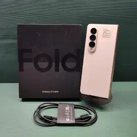 FULLSET RESMI SEIN Samsung Galaxy Z FOLD 4 BEIGE 12/256GB LIKE NEW