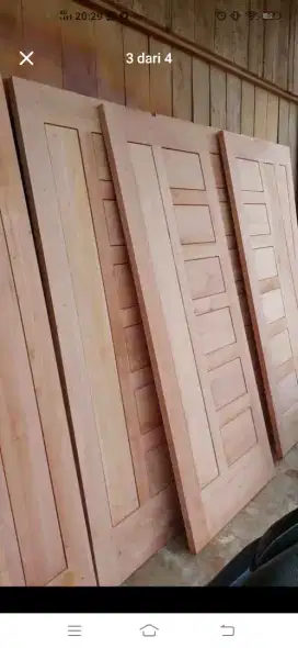 Kusen + pintu nya ready dari kayu bekas Meranti oven berkualitas