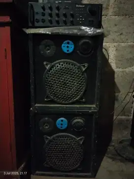 Power speaker pasif 1 pasang mp3 bluetooth