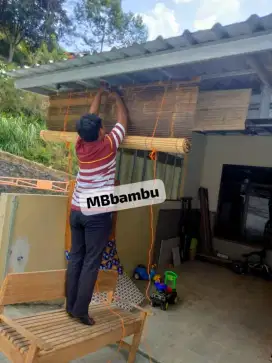 Tirai bambu / kere bambu