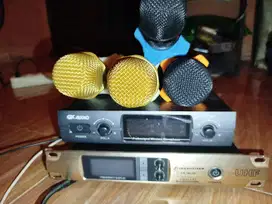 amplifier netsar karaoke nsa 525.mic wireless