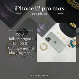 IPHONE 12 PRO MAX 256 GB GRAPHITE EX GARANSI INDONESIA DIGIMAP