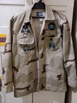 Jaket army roughneck original ( plus emblem bordir)