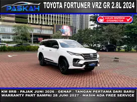 Genap PAJAK=JUL-2026 Km=8k Bunga=4.7% Fortuner 2.8L VRZ GR Sport 2024