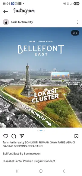 BELLEFONT For survey & booking information Ari Kurniawan 081285153957