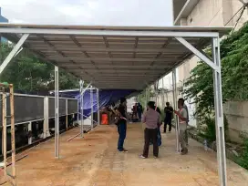 Pemasangan kanopi gudang