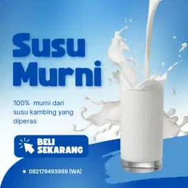 JUAL SUSU KAMBING 100% MURNI