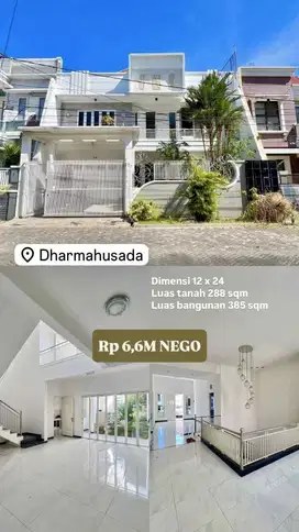 Dharmahusada megah jual rumah mewah dekat Galaxy mall dan unair