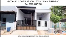 Jual Butuh!! Rumah Tambun Murah 72m cuma 300jutaan. Griya Asri 2