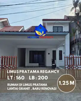 DIJUAL CEPAT Rumah di Limus PRtama sudah Full Granit , Bangunan Modern