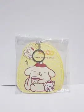 pompompurin sanrio keychain key holder coin purse dompet koin original