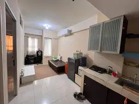 Apartemen 2KT jadi 1 KT doublebed luas 36m