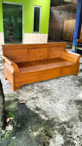 Kursi panjang 2m resban jati