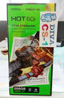 New Infinix Hot 60i Ram 8Gb 256Gb Helio G81 Batre 5160mAh 45Watt IP64