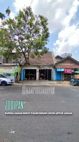 Harga Miring Rumah Usaha dekat Pasar Besar di Jodipan Malang