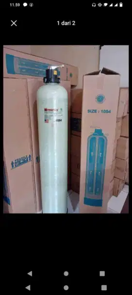 Filter air sumur dan pdam tabung frp 1054 nanotec